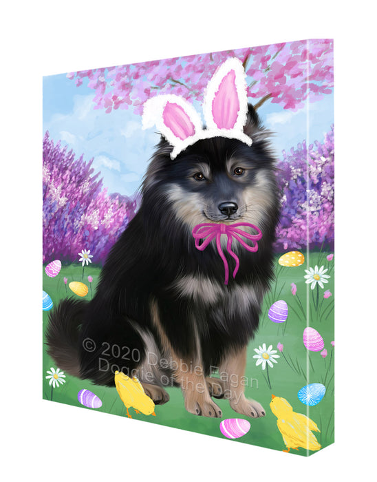 Easter holiday Finnish Lapphund Dog Canvas Wall Art - Premium Quality Ready to Hang Room Decor Wall Art Canvas - Unique Animal Printed Digital Painting for Decoration CVS509