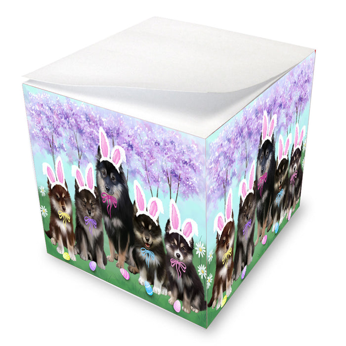 Easter Holiday Finnish Lapphund Dogs Note Cube NOC-DOTD-A57607