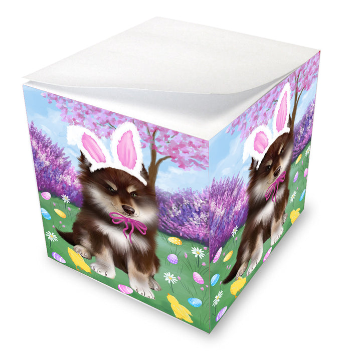 Easter holiday Finnish Lapphund Dog Note Cube NOC-DOTD-A57624