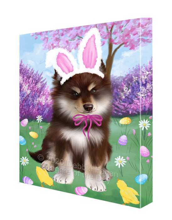 Easter holiday Finnish Lapphund Dog Canvas Wall Art - Premium Quality Ready to Hang Room Decor Wall Art Canvas - Unique Animal Printed Digital Painting for Decoration CVS510
