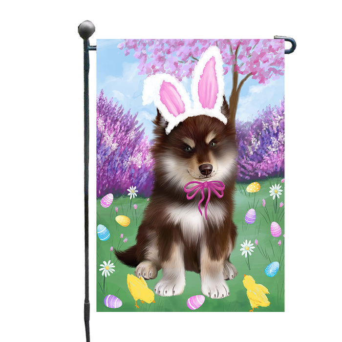 Easter holiday Finnish Lapphund Dog Garden Flags Outdoor Decor for Homes and Gardens Double Sided Garden Yard Spring Decorative Vertical Home Flags Garden Porch Lawn Flag for Decorations GFLG68335