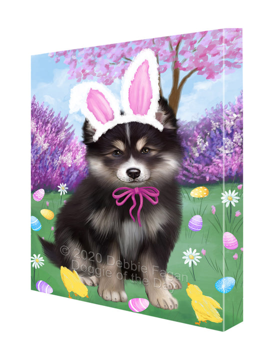 Easter holiday Finnish Lapphund Dog Canvas Wall Art - Premium Quality Ready to Hang Room Decor Wall Art Canvas - Unique Animal Printed Digital Painting for Decoration CVS511