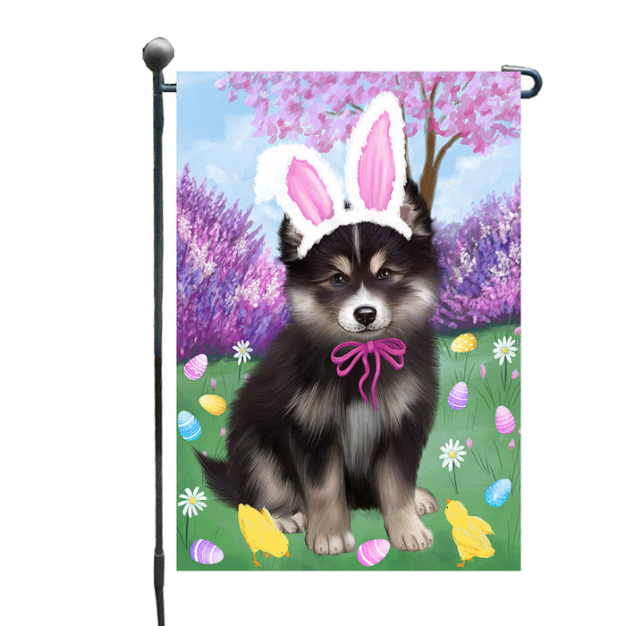 Easter holiday Finnish Lapphund Dog Garden Flags Outdoor Decor for Homes and Gardens Double Sided Garden Yard Spring Decorative Vertical Home Flags Garden Porch Lawn Flag for Decorations GFLG68336