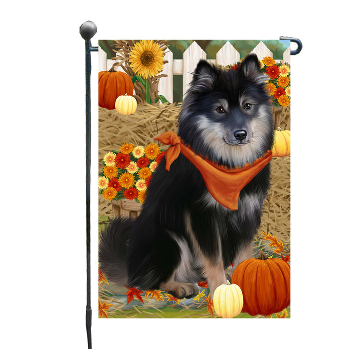 Fall Pumpkin Autumn Greeting Finnish Lapphund Dog Garden Flags Outdoor Decor for Homes and Gardens Double Sided Garden Yard Spring Decorative Vertical Home Flags Garden Porch Lawn Flag for Decorations GFLG68240