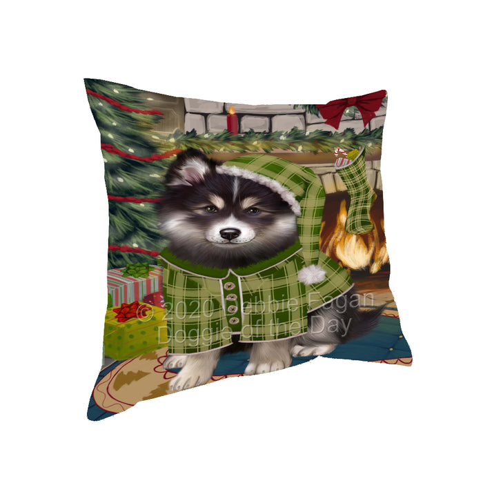 The Christmas Stocking was Hung Finnish Lapphund Dog Pillow with Top Quality High-Resolution Images - Ultra Soft Pet Pillows for Sleeping - Reversible & Comfort - Ideal Gift for Dog Lover - Cushion for Sofa Couch Bed - 100% Polyester, PILA93697