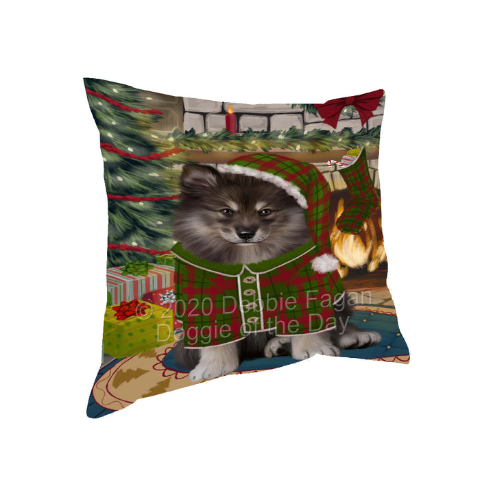 The Christmas Stocking was Hung Finnish Lapphund Dog Pillow with Top Quality High-Resolution Images - Ultra Soft Pet Pillows for Sleeping - Reversible & Comfort - Ideal Gift for Dog Lover - Cushion for Sofa Couch Bed - 100% Polyester, PILA93700