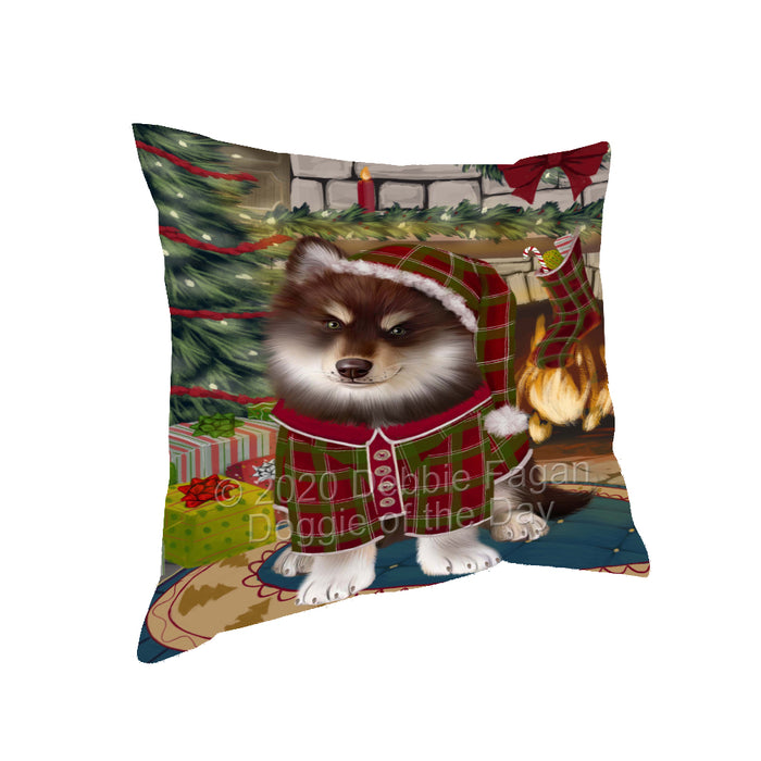 The Christmas Stocking was Hung Finnish Lapphund Dog Pillow with Top Quality High-Resolution Images - Ultra Soft Pet Pillows for Sleeping - Reversible & Comfort - Ideal Gift for Dog Lover - Cushion for Sofa Couch Bed - 100% Polyester, PILA93703