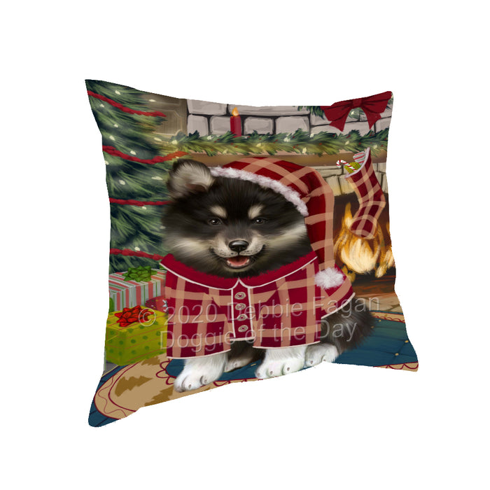 The Christmas Stocking was Hung Finnish Lapphund Dog Pillow with Top Quality High-Resolution Images - Ultra Soft Pet Pillows for Sleeping - Reversible & Comfort - Ideal Gift for Dog Lover - Cushion for Sofa Couch Bed - 100% Polyester, PILA93706