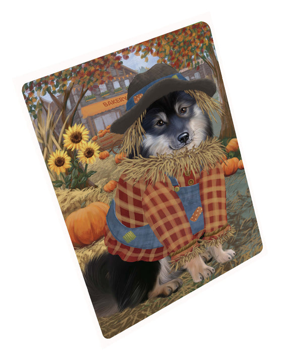 Halloween 'Round Town Finnish Lapphund Dog Cutting Board - For Kitchen - Scratch & Stain Resistant - Designed To Stay In Place - Easy To Clean By Hand - Perfect for Chopping Meats, Vegetables