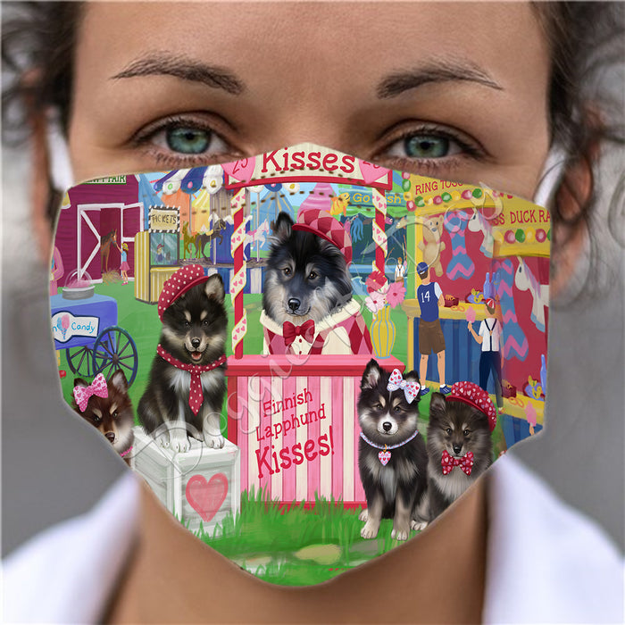 Carnival Kissing Booth Finnish Lapphund Dogs Face Mask FM48045