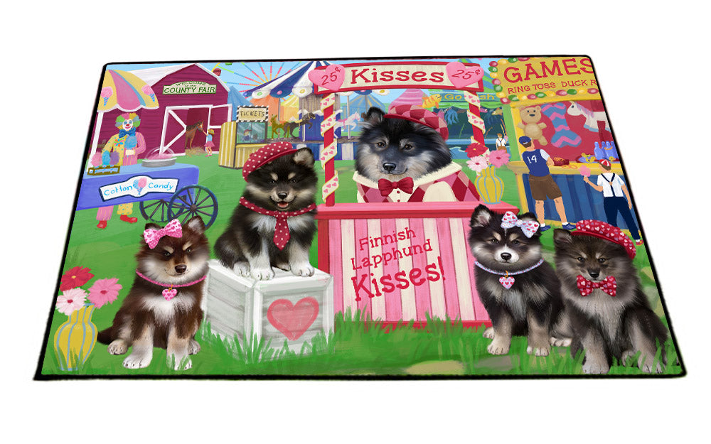 Carnival Kissing Booth Finnish Lapphund Dogs Floormat FLMS55600