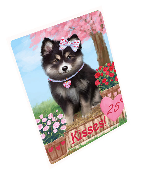 Rosie 25 Cent Kisses Finnish Lapphund Dog Cutting Board - For Kitchen - Scratch & Stain Resistant - Designed To Stay In Place - Easy To Clean By Hand - Perfect for Chopping Meats, Vegetables, CA82898