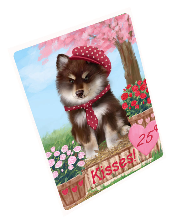 Rosie 25 Cent Kisses Finnish Lapphund Dog Cutting Board - For Kitchen - Scratch & Stain Resistant - Designed To Stay In Place - Easy To Clean By Hand - Perfect for Chopping Meats, Vegetables, CA82900