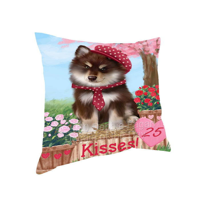Rosie 25 Cent Kisses Finnish Lapphund Dog Pillow with Top Quality High-Resolution Images - Ultra Soft Pet Pillows for Sleeping - Reversible & Comfort - Ideal Gift for Dog Lover - Cushion for Sofa Couch Bed - 100% Polyester, PILA92245