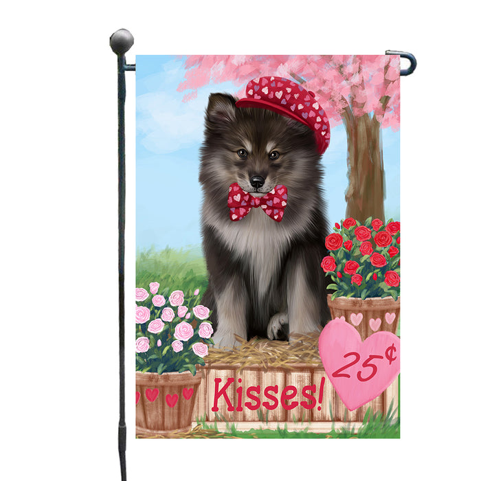 Rosie 25 Cent Kisses Finnish Lapphund Dog Garden Flags Outdoor Decor for Homes and Gardens Double Sided Garden Yard Spring Decorative Vertical Home Flags Garden Porch Lawn Flag for Decorations GFLG67966