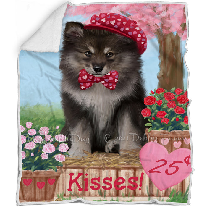 Rosie 25 Cent Kisse Finnish Lapphund Dog Blanket BLNKT142381