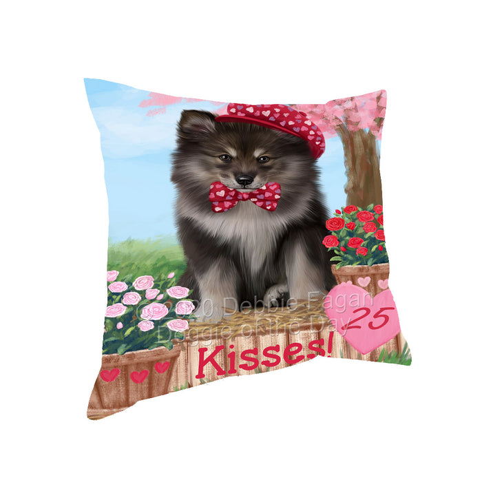 Rosie 25 Cent Kisses Finnish Lapphund Dog Pillow with Top Quality High-Resolution Images - Ultra Soft Pet Pillows for Sleeping - Reversible & Comfort - Ideal Gift for Dog Lover - Cushion for Sofa Couch Bed - 100% Polyester, PILA92248