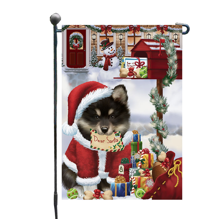 Christmas Dear Santa Mailbox Finnish Lapphund Dog Garden Flags Outdoor Decor for Homes and Gardens Double Sided Garden Yard Spring Decorative Vertical Home Flags Garden Porch Lawn Flag for Decorations GFLG67937