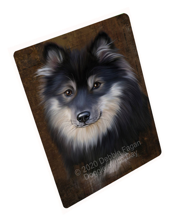 Rustic Finnish Lapphund Dog Cutting Board - For Kitchen - Scratch & Stain Resistant - Designed To Stay In Place - Easy To Clean By Hand - Perfect for Chopping Meats, Vegetables, CA82698
