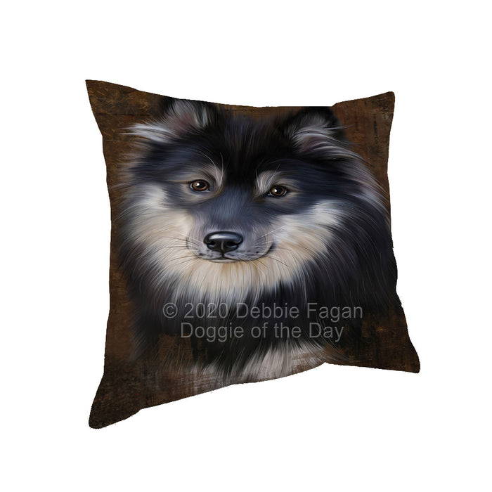 Rustic Finnish Lapphund Dog Pillow with Top Quality High-Resolution Images - Ultra Soft Pet Pillows for Sleeping - Reversible & Comfort - Ideal Gift for Dog Lover - Cushion for Sofa Couch Bed - 100% Polyester, PILA91942