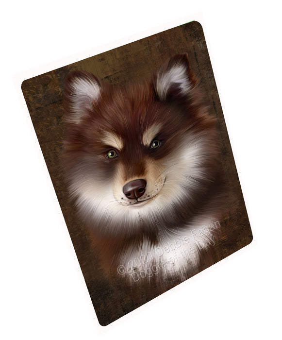 Rustic Finnish Lapphund Dog Cutting Board - For Kitchen - Scratch & Stain Resistant - Designed To Stay In Place - Easy To Clean By Hand - Perfect for Chopping Meats, Vegetables, CA82700