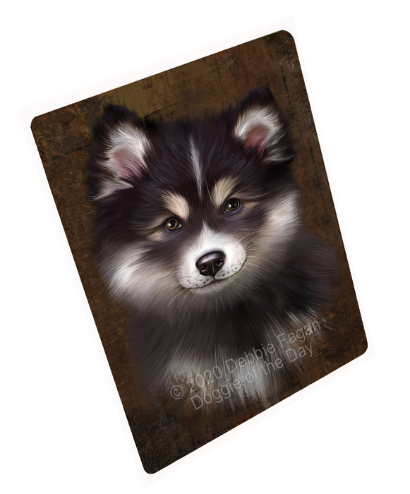 Rustic Finnish Lapphund Dog Cutting Board - For Kitchen - Scratch & Stain Resistant - Designed To Stay In Place - Easy To Clean By Hand - Perfect for Chopping Meats, Vegetables, CA82702
