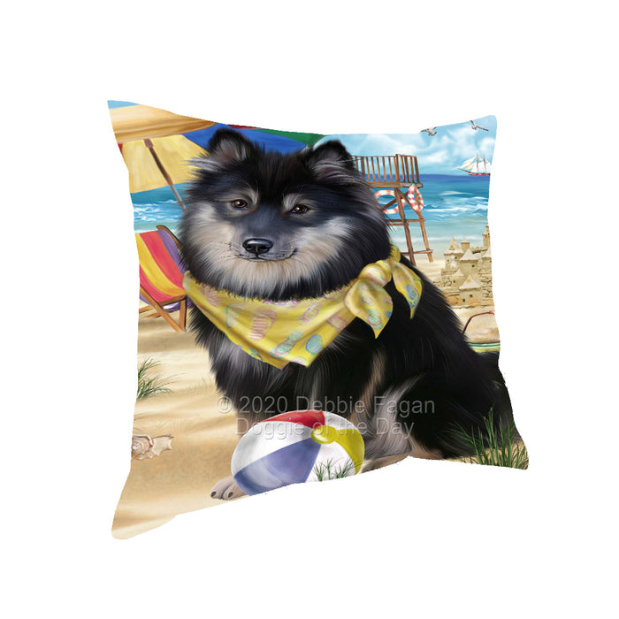 Pet Friendly Beach Finnish Lapphund Dog Pillow with Top Quality High-Resolution Images - Ultra Soft Pet Pillows for Sleeping - Reversible & Comfort - Ideal Gift for Dog Lover - Cushion for Sofa Couch Bed - 100% Polyester, PILA91642
