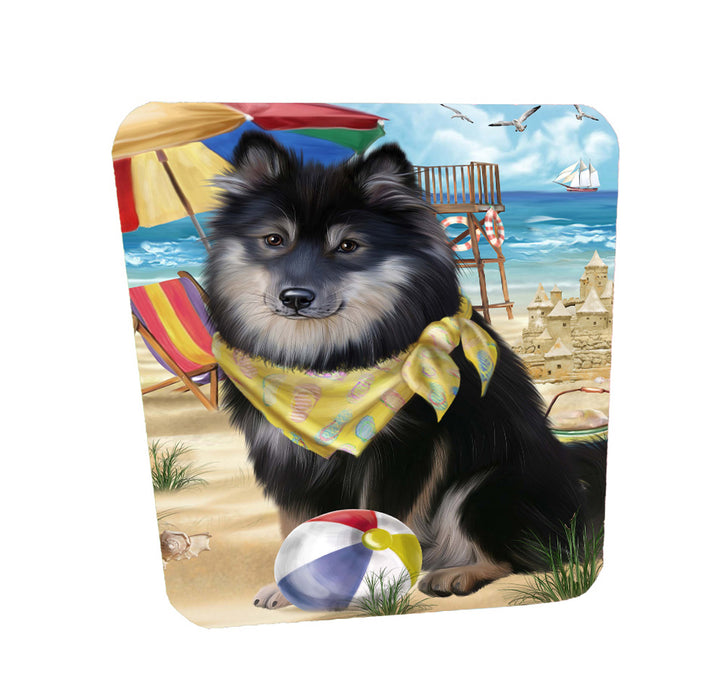 Pet Friendly Beach Finnish Lapphund Dog Coasters Set of 4 CSTA58141