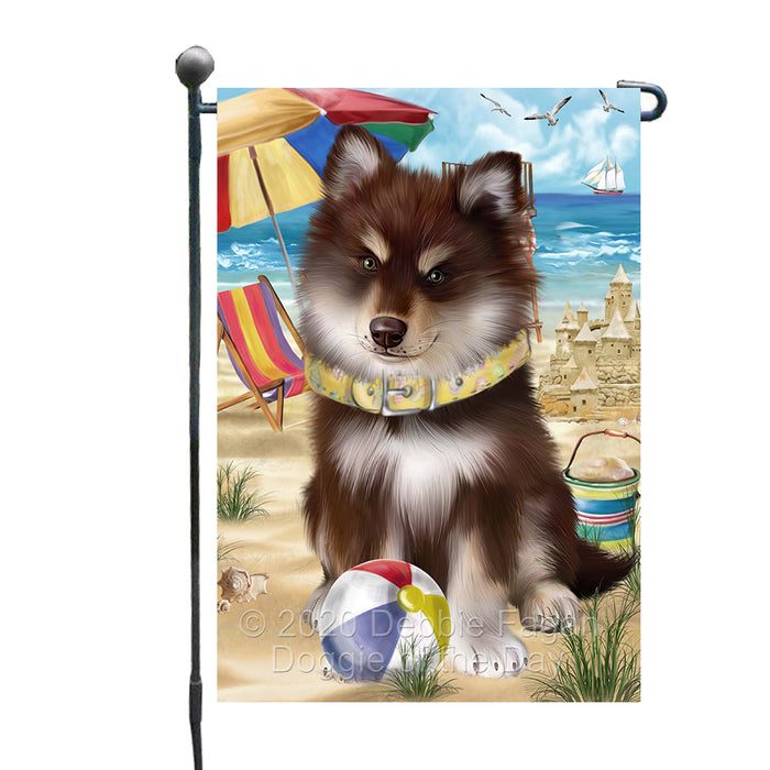 Pet Friendly Beach Finnish Lapphund Dog Garden Flags Outdoor Decor for Homes and Gardens Double Sided Garden Yard Spring Decorative Vertical Home Flags Garden Porch Lawn Flag for Decorations GFLG67766