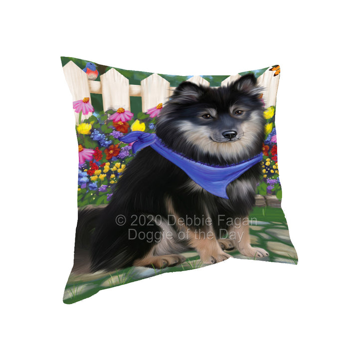 Spring Floral Finnish Lapphund Dog Pillow with Top Quality High-Resolution Images - Ultra Soft Pet Pillows for Sleeping - Reversible & Comfort - Ideal Gift for Dog Lover - Cushion for Sofa Couch Bed - 100% Polyester, PILA93175