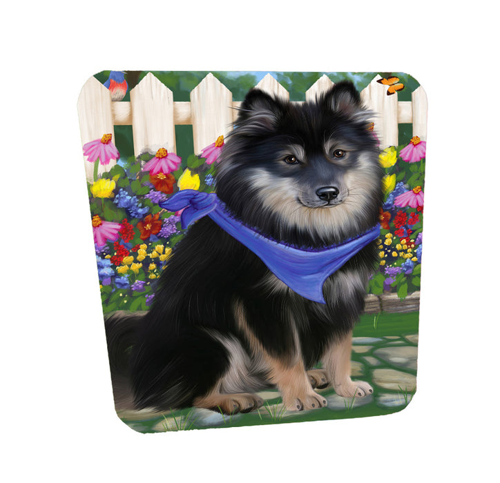 Spring Floral Finnish Lapphund Dog Coasters Set of 4 CSTA58539