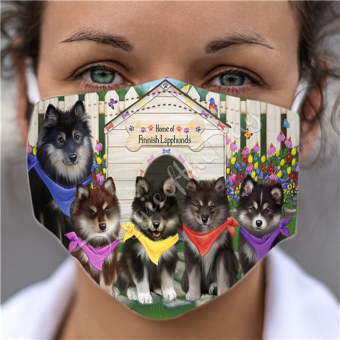 Spring Dog House Finnish Lapphund Dogs Face Mask FM48798