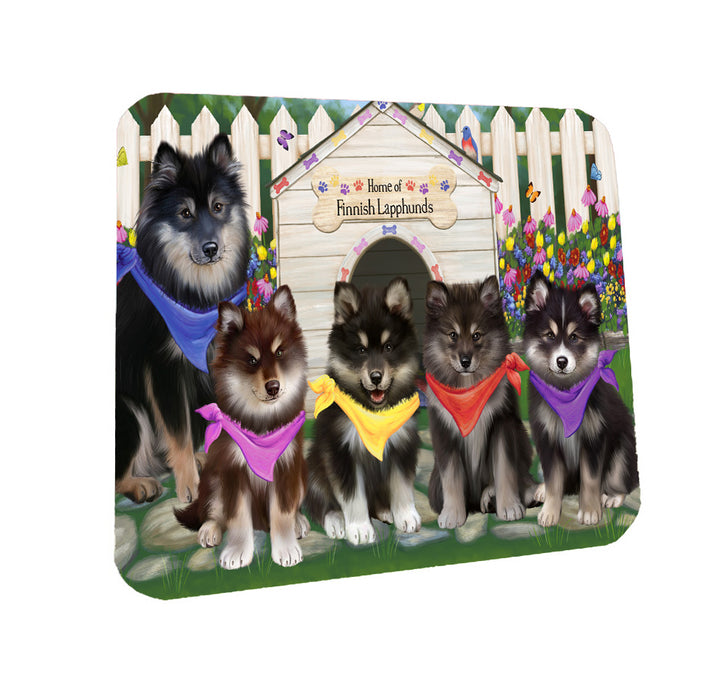 Spring Dog House Finnish Lapphund Dogs Coasters Set of 4 CSTA58523