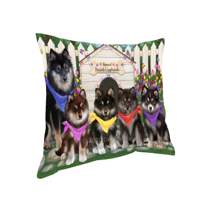 Spring Dog House Finnish Lapphund Dogs Pillow with Top Quality High-Resolution Images - Ultra Soft Pet Pillows for Sleeping - Reversible & Comfort - Ideal Gift for Dog Lover - Cushion for Sofa Couch Bed - 100% Polyester