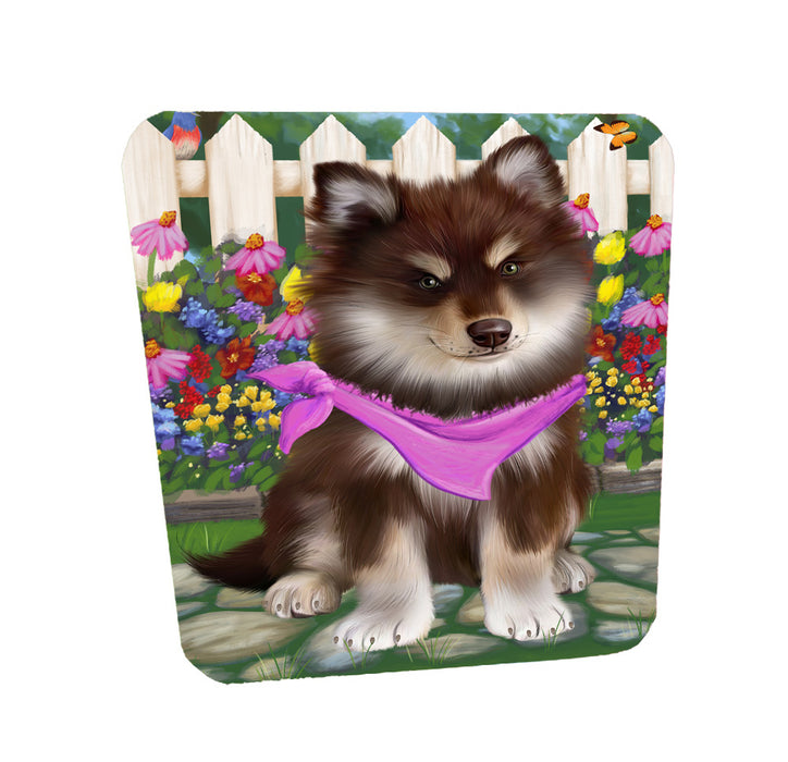 Spring Floral Finnish Lapphund Dog Coasters Set of 4 CSTA58540