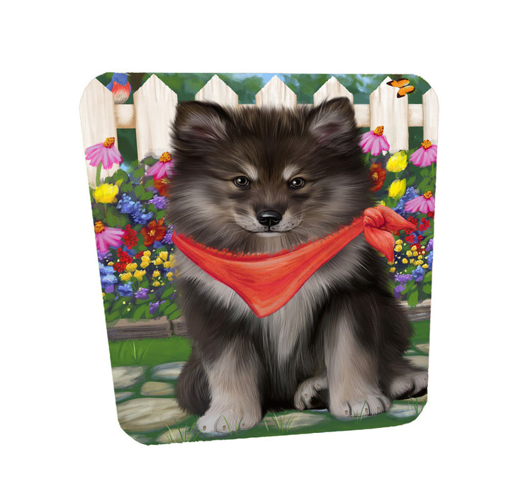 Spring Floral Finnish Lapphund Dog Coasters Set of 4 CSTA58541