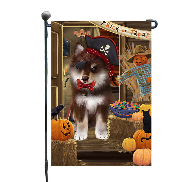 Enter at Your Own Risk Halloween Trick or Treat Finnish Lapphund Dogs Garden Flags Outdoor Decor for Homes and Gardens Double Sided Garden Yard Spring Decorative Vertical Home Flags Garden Porch Lawn Flag for Decorations GFLG67906