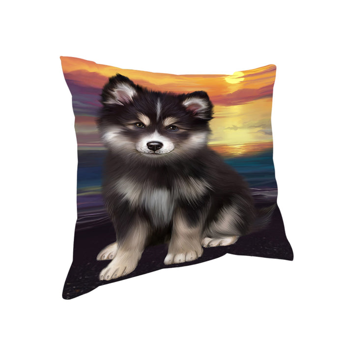 Sunset Finnish Lapphund Dog Pillow PIL86468