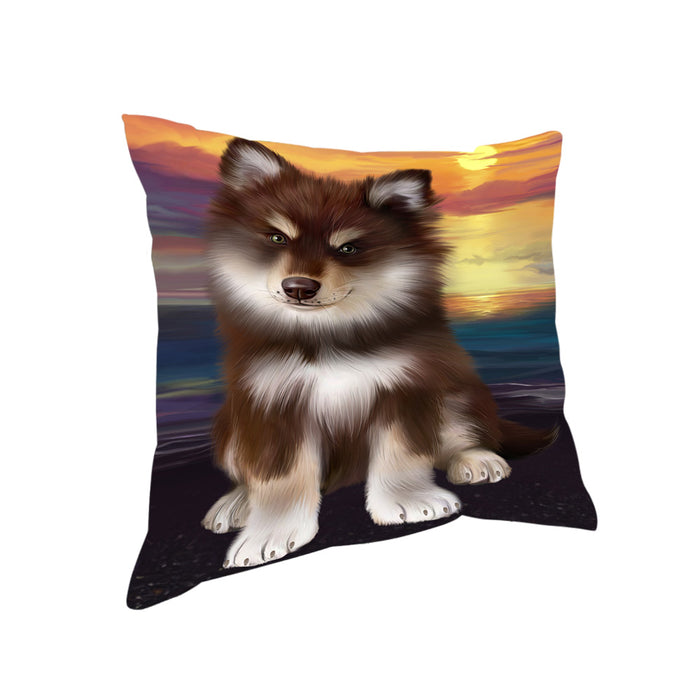 Sunset Finnish Lapphund Dog Pillow PIL86476