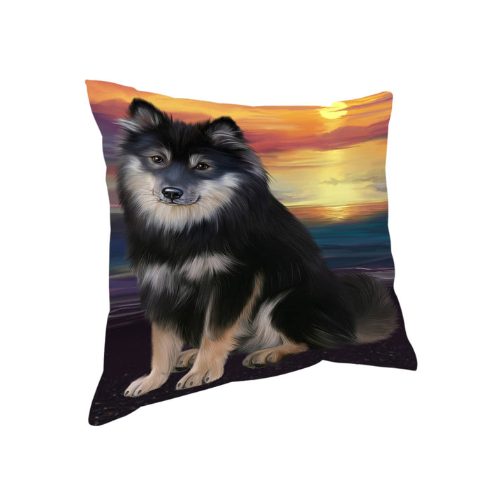 Sunset Finnish Lapphund Dog Pillow PIL86480