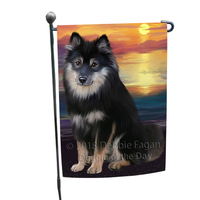 Sunset Finnish Lapphund Dog Garden Flag GFLG65126