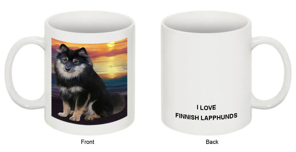Sunset Finnish Lapphund Dog Coffee Mug MUG52556