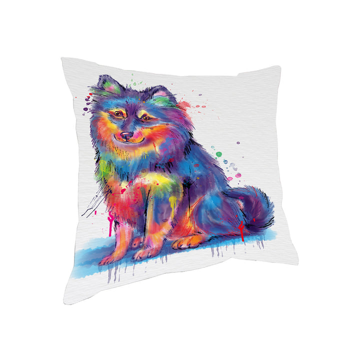 Watercolor Finnish Lapphund Dog Pillow PIL83756