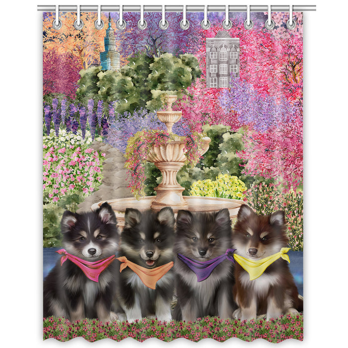 Finnish Lapphund Shower Curtain: Explore a Variety of Designs, Bathtub Curtains for Bathroom Decor with Hooks, Custom, Personalized, Dog Gift for Pet Lovers