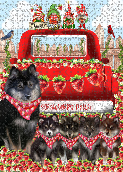Finnish Lapphund Jigsaw Puzzle: Explore a Variety of Personalized Designs, Interlocking Puzzles Games for Adult, Custom, Dog Lover's Gifts