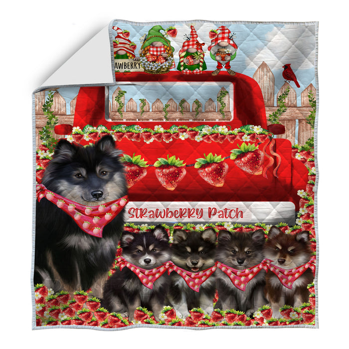 Finnish Lapphund Quilt: Explore a Variety of Custom Designs, Personalized, Bedding Coverlet Quilted, Gift for Dog and Pet Lovers