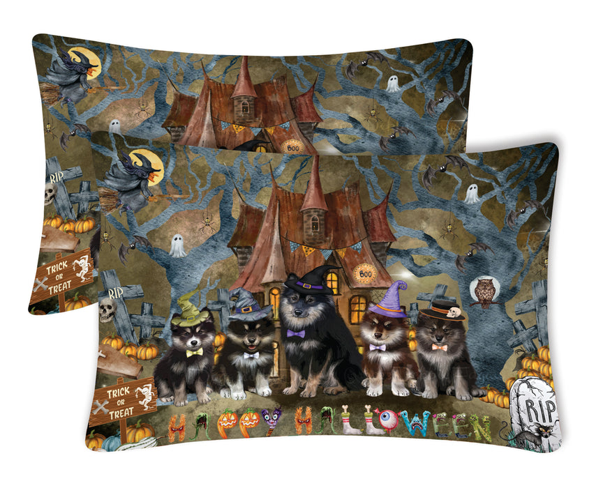Finnish Lapphund Pillow Case: Explore a Variety of Personalized Designs, Custom, Soft and Cozy Pillowcases Set of 2, Pet & Dog Gifts