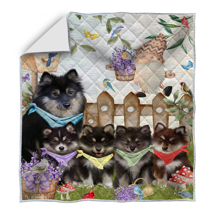 Finnish Lapphund Quilt: Explore a Variety of Designs, Halloween Bedding Coverlet Quilted, Personalized, Custom, Dog Gift for Pet Lovers