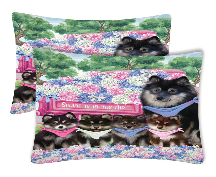 Finnish Lapphund Pillow Case, Explore a Variety of Designs, Personalized, Soft and Cozy Pillowcases Set of 2, Custom, Dog Lover's Gift