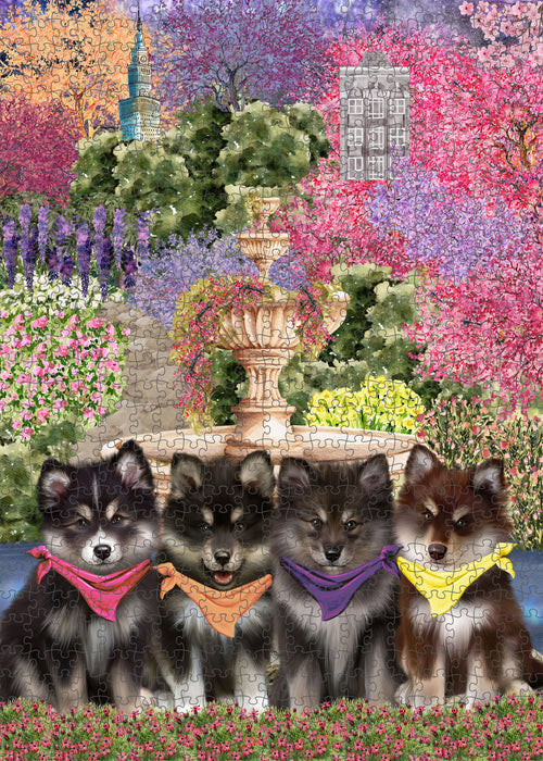 Finnish Lapphund Jigsaw Puzzle: Explore a Variety of Personalized Designs, Interlocking Puzzles Games for Adult, Custom, Dog Lover's Gifts